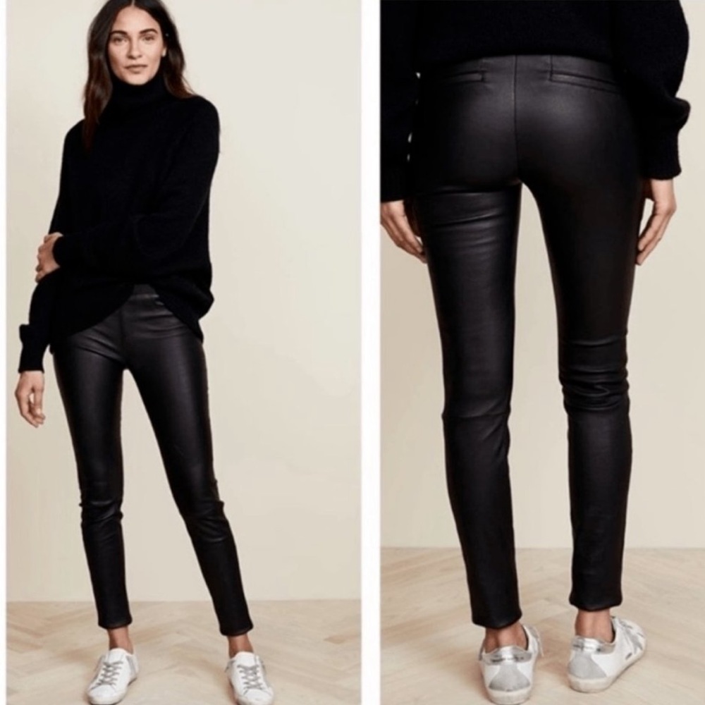 Helmut Lang Lambskin leather stretch leggings